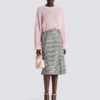 Cropped mohair jumper