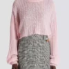 Cropped mohair jumper