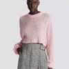 Cropped mohair jumper