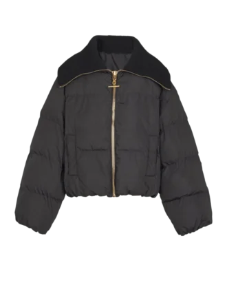 Cropped oversized padded jacket