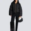 Cropped oversized padded jacket