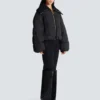 Cropped oversized padded jacket