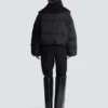 Cropped oversized padded jacket