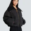Cropped oversized padded jacket