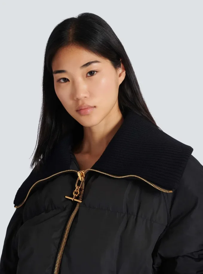 Cropped oversized padded jacket