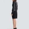Cropped peplum lambskin jacket Cropped peplum lambskin jacket