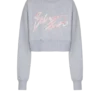 Cropped printed cotton sweatshirt Cropped printed cotton sweatshirt