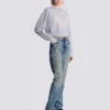 Cropped printed cotton sweatshirt Cropped printed cotton sweatshirt
