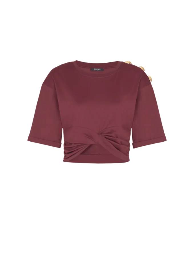 Cropped tie T-shirt Cropped tie T-shirt