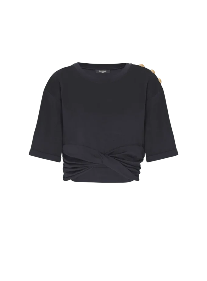 Cropped tie T-shirt Cropped tie T-shirt