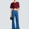 Cropped tie T-shirt Cropped tie T-shirt