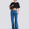 Cropped tie T-shirt Cropped tie T-shirt