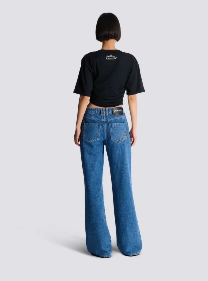 Cropped tie T-shirt Cropped tie T-shirt