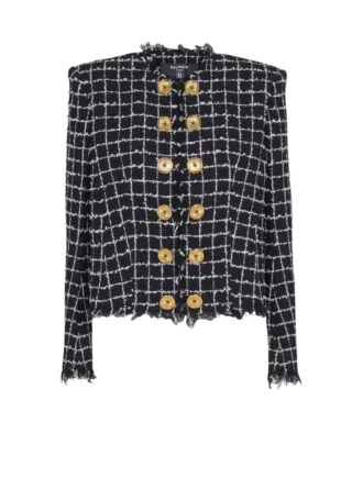 Cropped tweed jacket