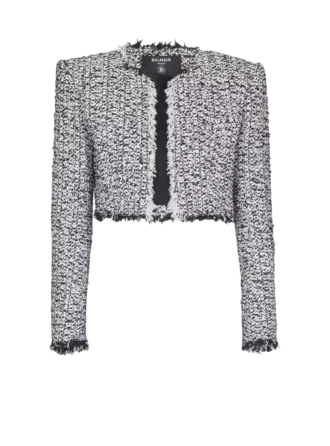 Cropped tweed jacket