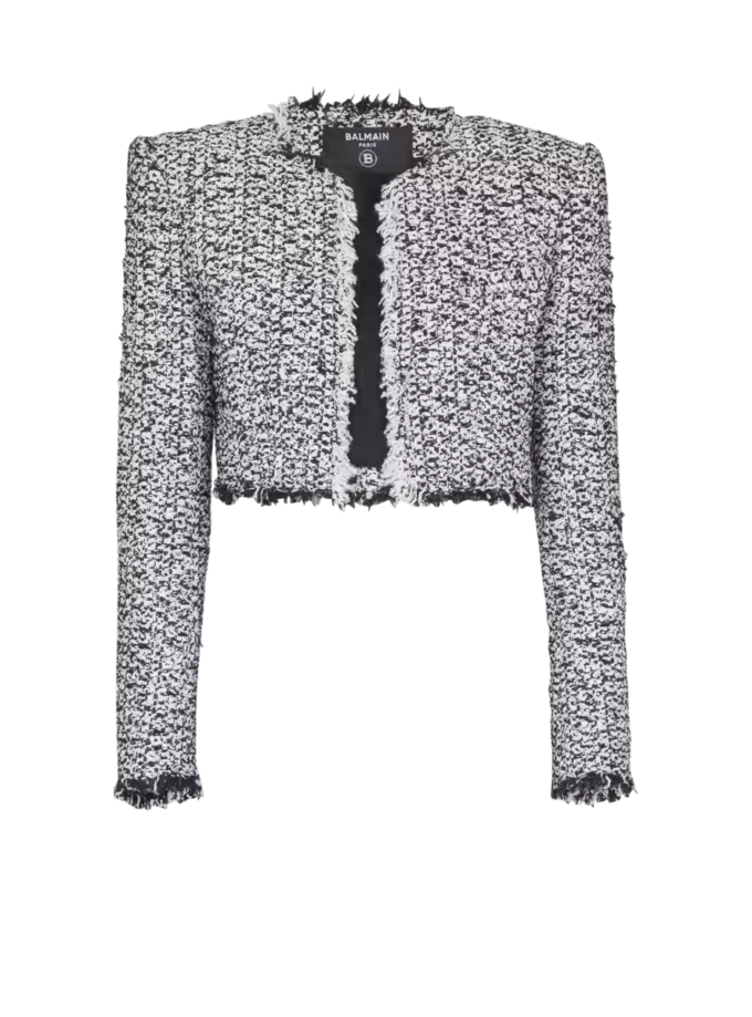 Cropped tweed jacket Cropped tweed jacket