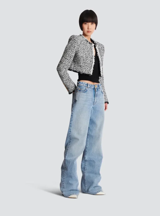 Cropped tweed jacket Cropped tweed jacket
