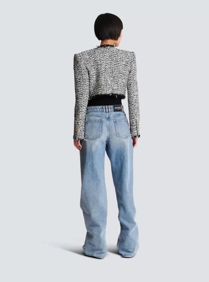 Cropped tweed jacket Cropped tweed jacket