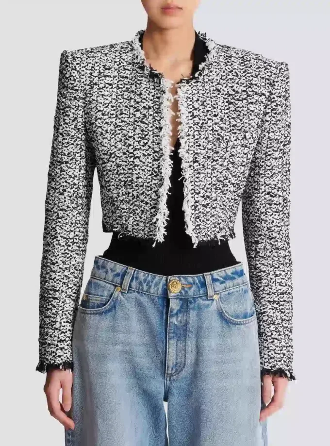 Cropped tweed jacket Cropped tweed jacket
