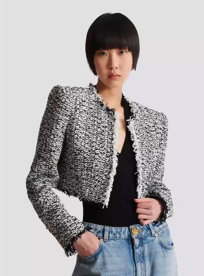 Cropped tweed jacket Cropped tweed jacket
