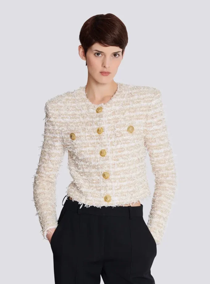 Cropped tweed jacket Cropped tweed jacket