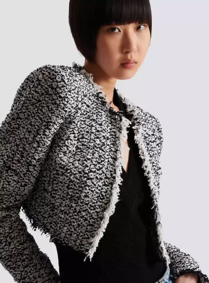 Cropped tweed jacket Cropped tweed jacket