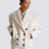 Cropped wool reefer jacket Cropped wool reefer jacket