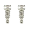 Crystal pendant earrings