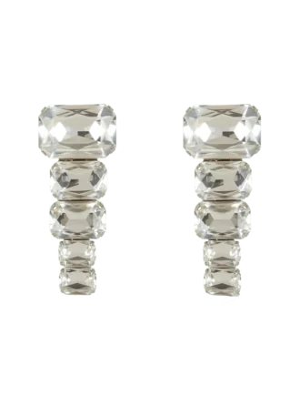 Crystal pendant earrings