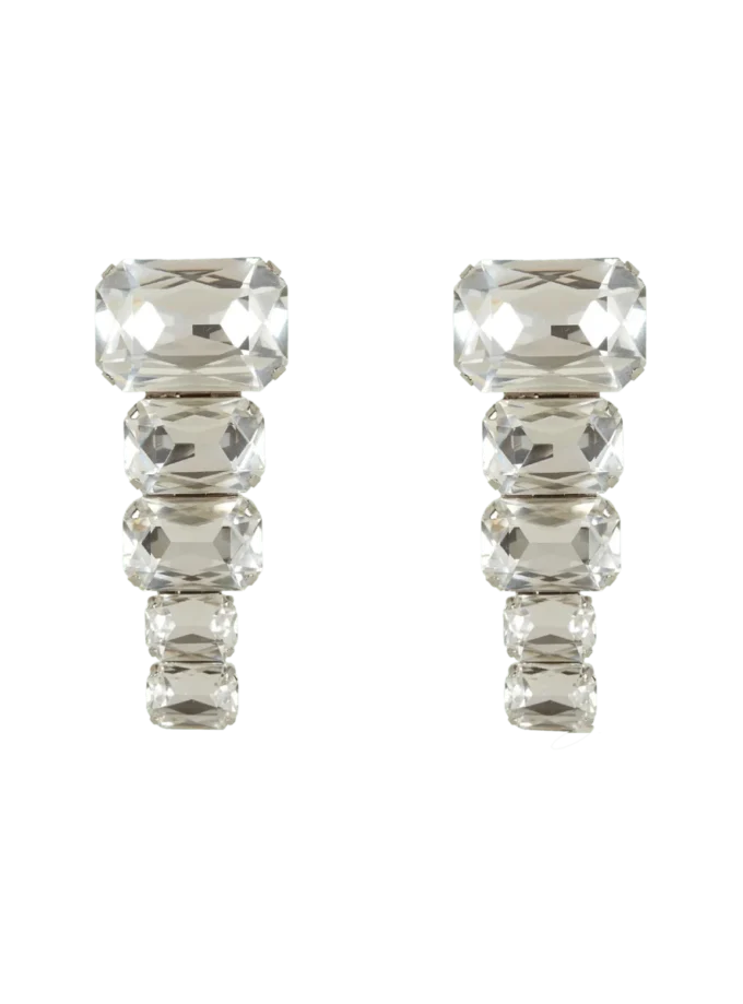 Crystal pendant earrings