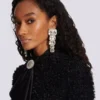 Crystal pendant earrings