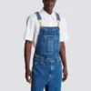 Dark blue denim dungarees