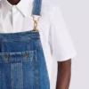 Dark blue denim dungarees