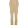 Darted 7/8 trousers in cotton gabardine