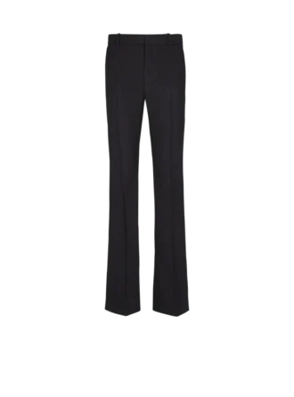 Darted grain de poudre trousers