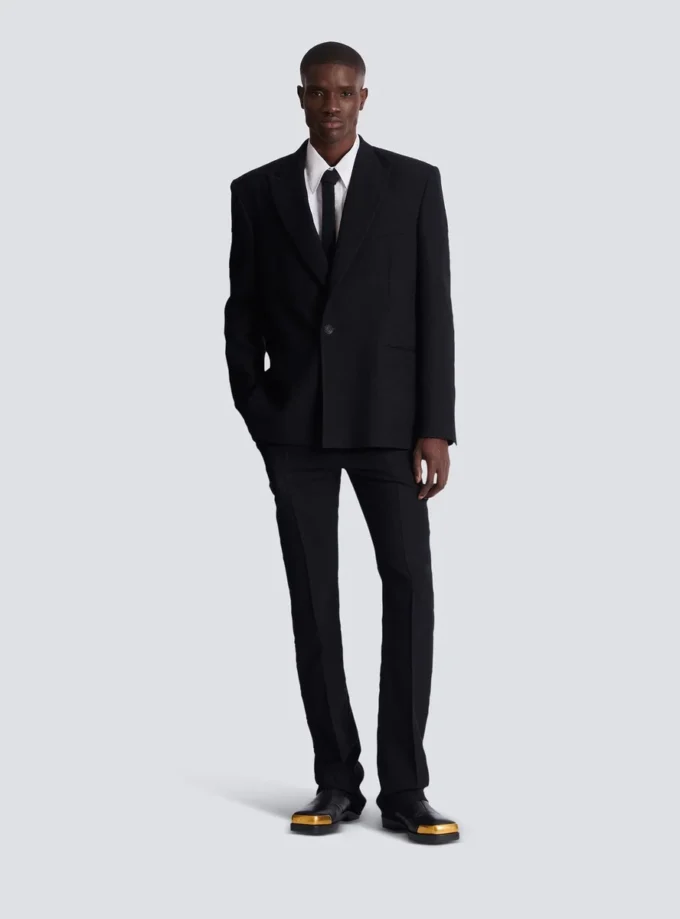 Darted grain de poudre trousers Darted grain de poudre trousers