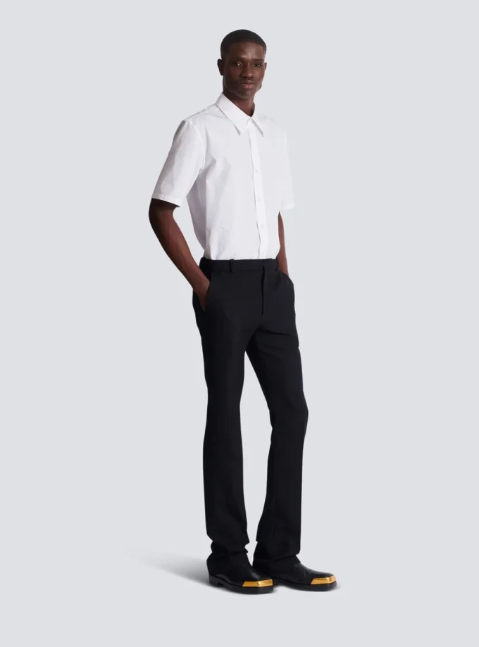 Darted grain de poudre trousers Darted grain de poudre trousers