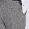 Darted shorts with Prince of Wales check