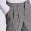 Darted shorts with Prince of Wales check