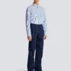 Darted trousers in cotton twill Darted trousers in cotton twill