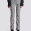 Darted trousers in Prince of Wales wool