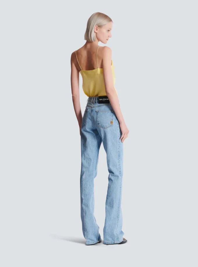 Denim high-waisted jeans Denim high-waisted jeans