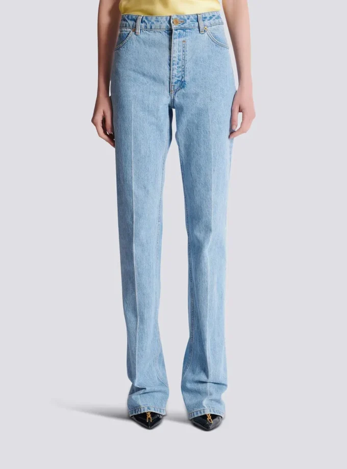 Denim high-waisted jeans Denim high-waisted jeans