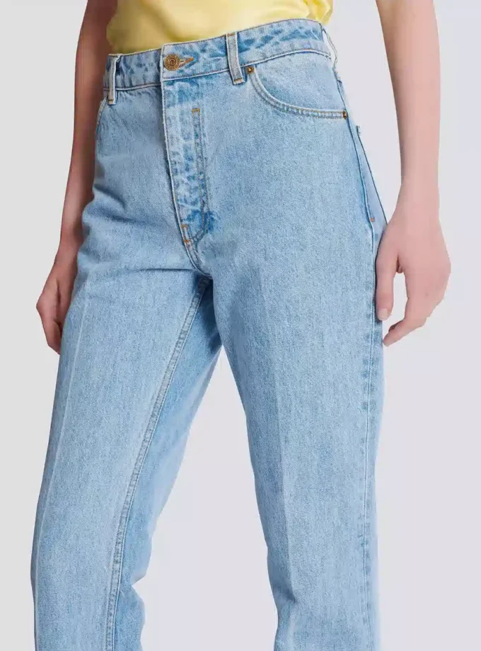 Denim high-waisted jeans Denim high-waisted jeans