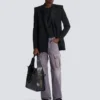 Denim loose-fit cargo jeans