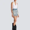 Denim skirt with pockets Denim skirt with pockets
