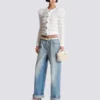 Diamond denim straight-fit jeans Diamond denim straight-fit jeans