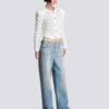 Diamond denim straight-fit jeans Diamond denim straight-fit jeans
