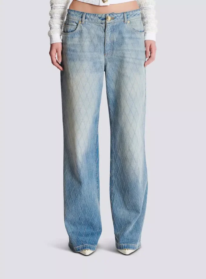 Diamond denim straight-fit jeans Diamond denim straight-fit jeans