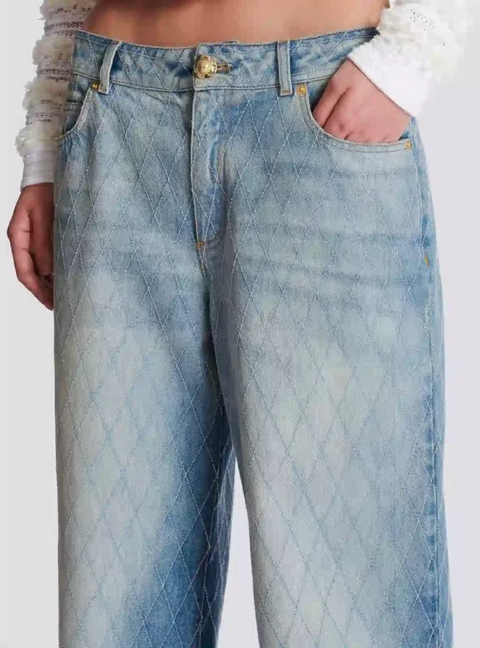 Diamond denim straight-fit jeans Diamond denim straight-fit jeans